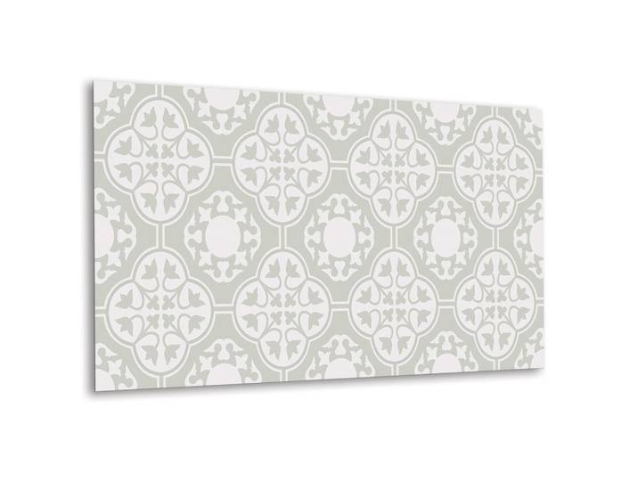Tulup Selbstklebendes Wandpanel 100x50 cm - Blumenschmuck, Weiß, Grau, Rechteckig, 100x1.6x50 cm, Bilder & Rahmen, Bilder, Dekopaneele