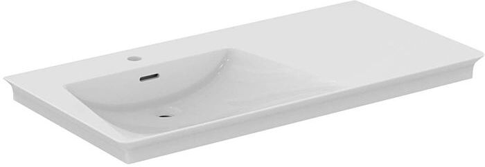 Ideal Standard Dolce Vita Möbel-Waschtisch E264601 106x53,5x14,5cm, 1 Hahnloch, mit Überlauf, weiß