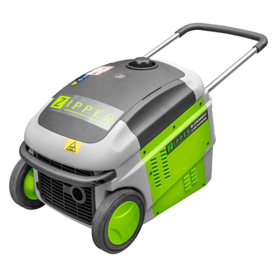 Zipper Stromerzeuger Inverter ZI-STE3000IV Fahrbar (2800 W, 10 l) (ZI-STE3000IV)