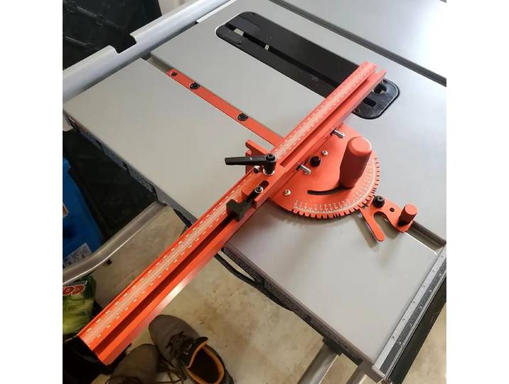 1 jeu de jauges à onglet et clôture profilée en aluminium de 400MM, avec arrêt de piste, assemblage de sciage, règle d'angle pour scie de Table, outils de Table de routeur