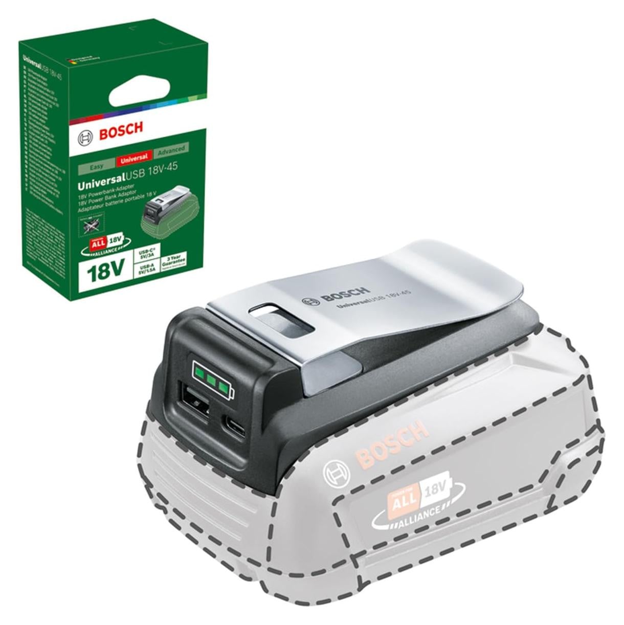 Bosch Home and Garden Universele USB-lader 18V-45V