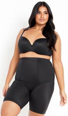 Plus Size Women's Smooth & Chic Thigh Shaper - black by City Chic in Black (Size 18 W)