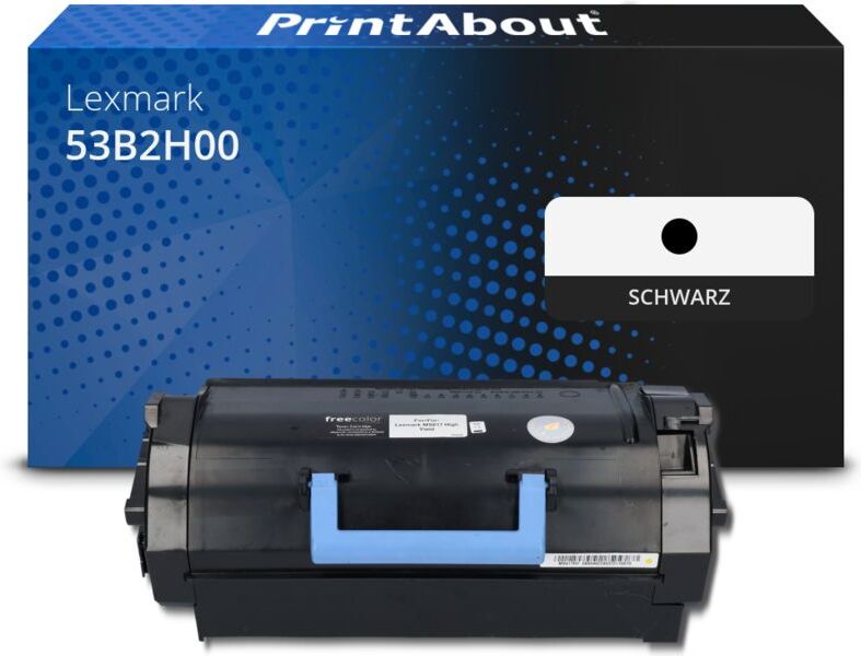 PrintAbout Toner kompatibel mit Lexmark 53B2H00 - Schwarz - Hohe Kapazität