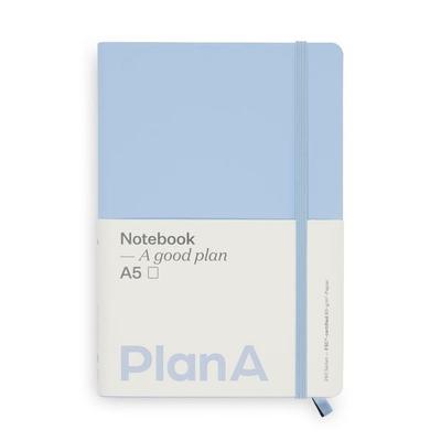 Notizbuch A5 Hardcover French Blue Blanko, 240 Seiten