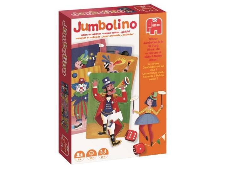 Jumbo Jumbolino 19704 - Spel - Dobbelen en rekenen - Circus