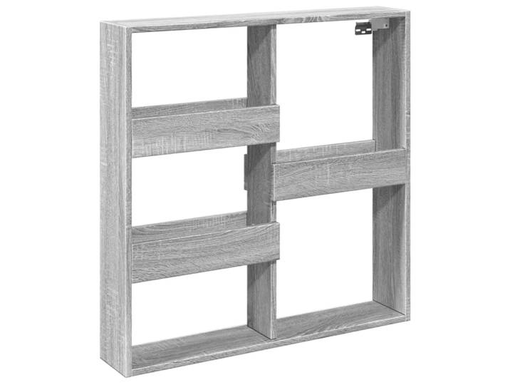 Armoire murale flottante espace 80 x 15 x 80 cm bois marron