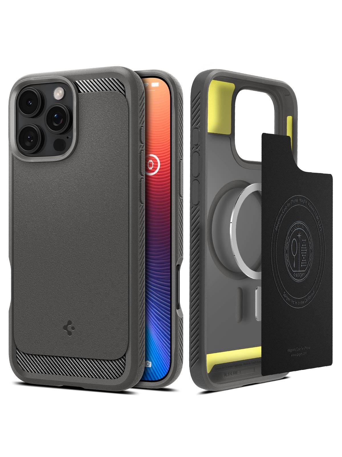 Spigen Rugged Armor MagSafe - gray - iPhone 16 Pro Max