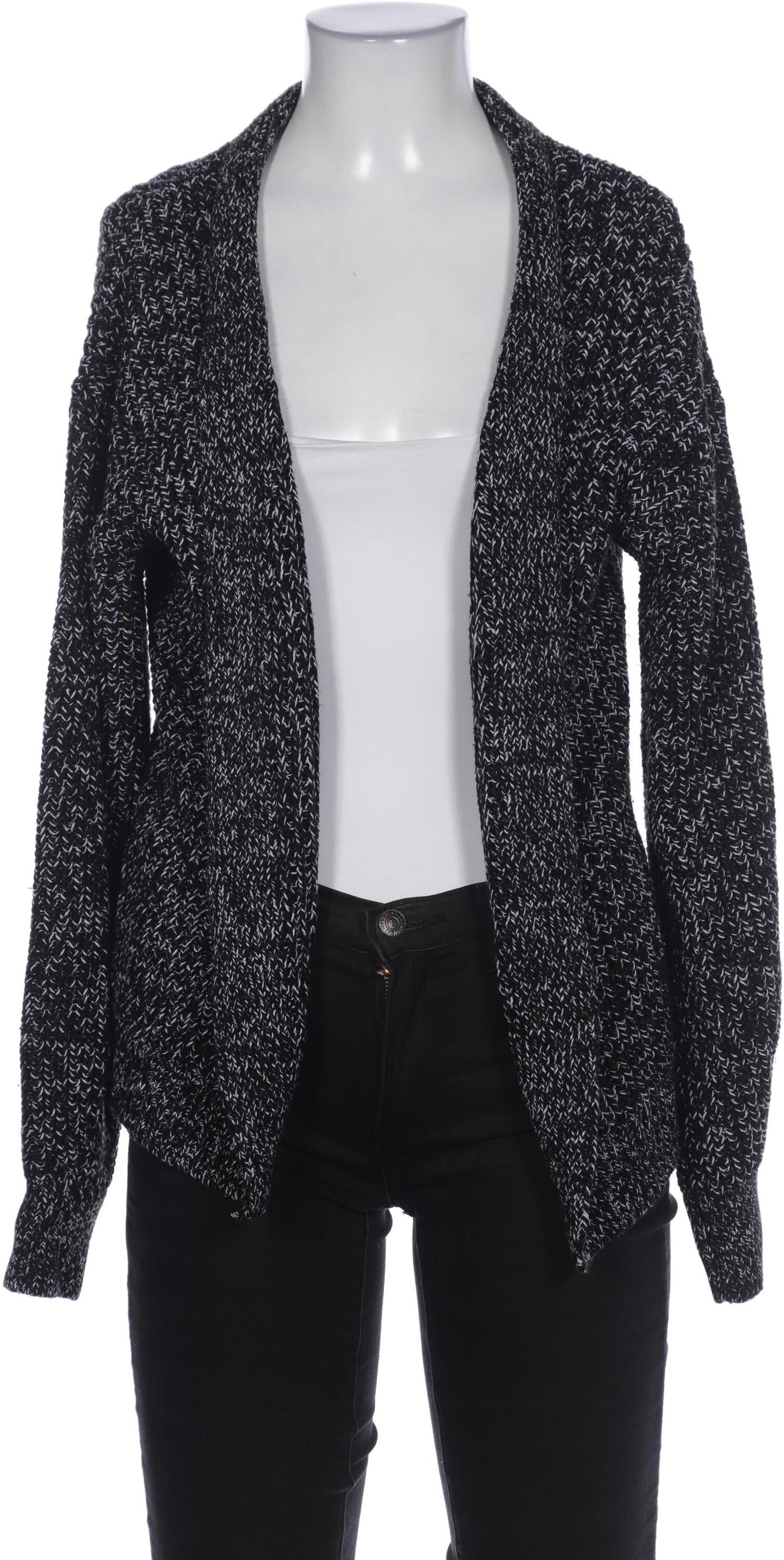 New Look Damen Strickjacke, Schwarz, Gr. S, Synthetik - Second Hand