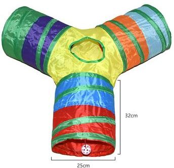 Uplift Essentials Foldable Crinkle Adventure Cat Play Tunnel y Type