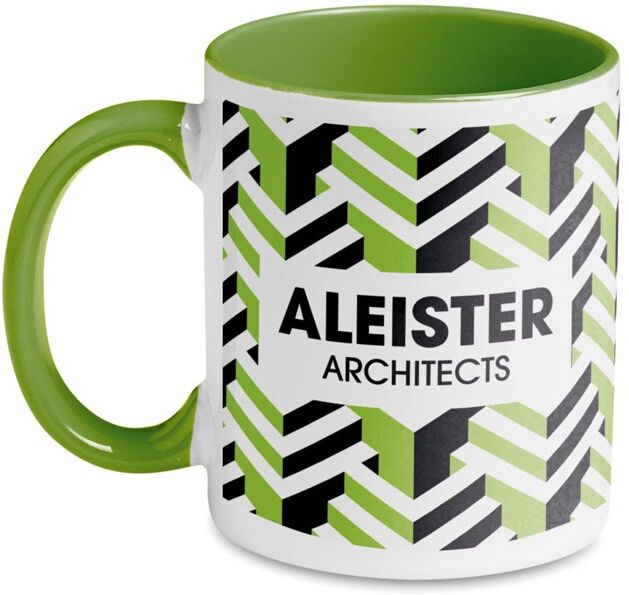 Mug personnalisé coloré Sublimcoly vert