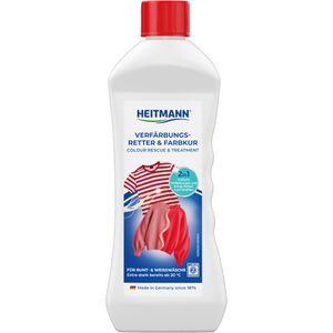 Heitmann Fleckenentferner Verfärbungsretter & Farbkur, flüssig, gegen Vergilbung und Verblassen, für alle Textilien, 250 ml