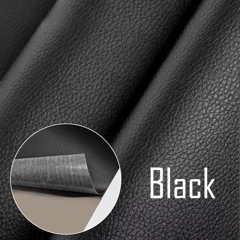 INF Selbstklebender Flicken aus Kunstleder zur Reparatur 30x25 cm Schwarz