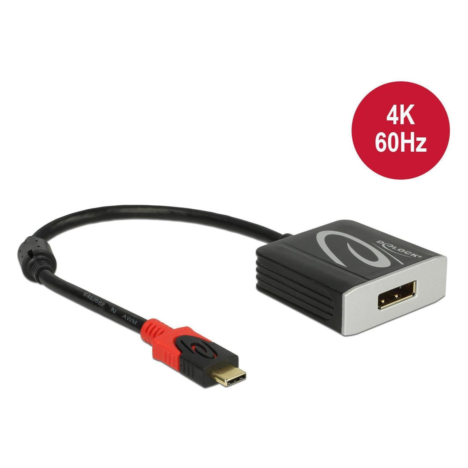 Delock Monitoradapter USB Typ-C zu Displayport (DisplayPort) (63312)