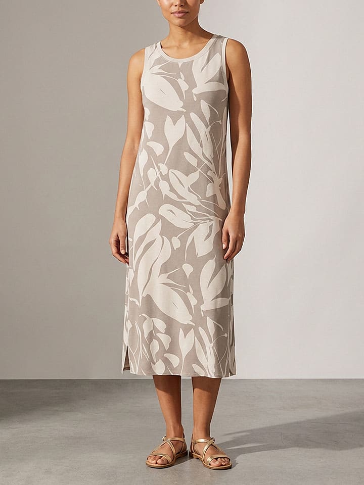 Sublevel Kleid in Taupe/ Creme - XS