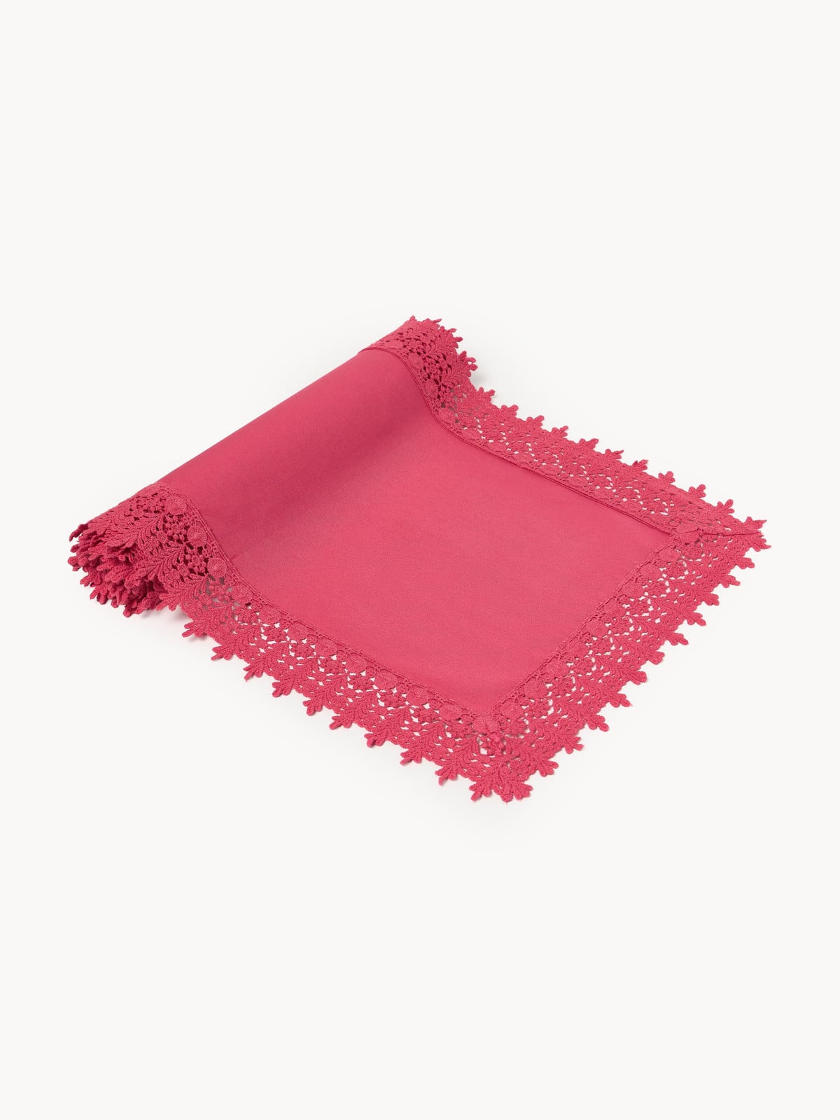 Westwing Collection Tafelloper Flavia met kantrand