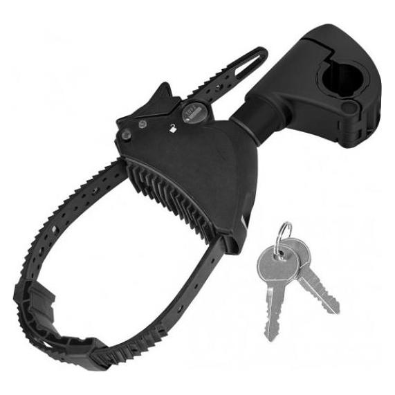 EAL - EUFAB - Strap-Rahmenhalter kurz Ø25+30mm schwarz (Schwarz) (11652)