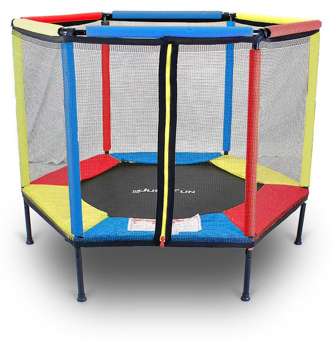 Kinder-Trampolin 140 cm mit Sicherheitsnetz - Mini-Spielgerät für Innen- und Außenbereich