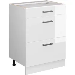 Vicco Schubladenunterschrank Küchenschrank Küchenzeile R-Line 60 cm Weiß Schublade