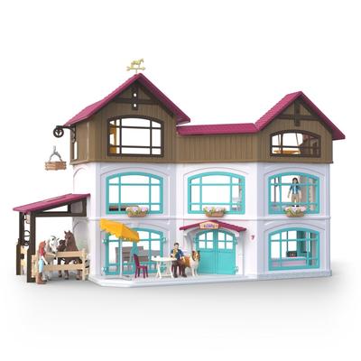 Spielwelt SCHLEICH "HORSE CLUB, Lakeside Villa & Paddock (42785)", bunt, Spielfigurenwelten, KinderB:38cm H:52cm T:68cm, Kunststoff, B:38cm H:52cm T:68cm