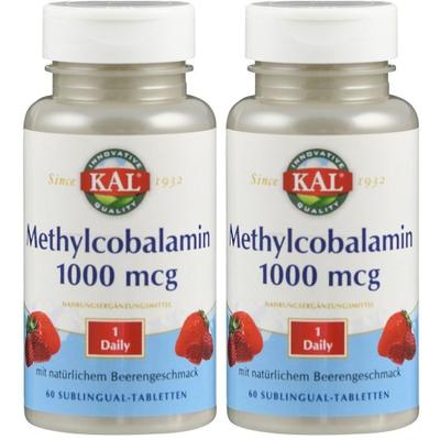Vitamin B12 Methylcobalamin 1000 µg KAL Tabletten 2x 2x60 St