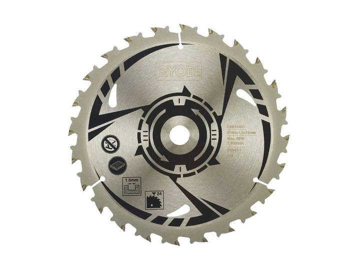 Sägeblatt RYOBI CSB184A1 , silber, B:19,5cm H:0,5cm L:23cm Ø:18,4cm, Hartmetall, Sägeblätter, Sägeblatt