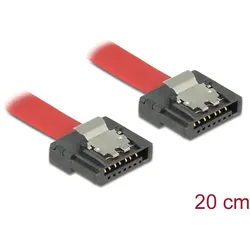 SATA-Kabel Delock SATA III -> SATA St/St 0.20m FLEXI rot