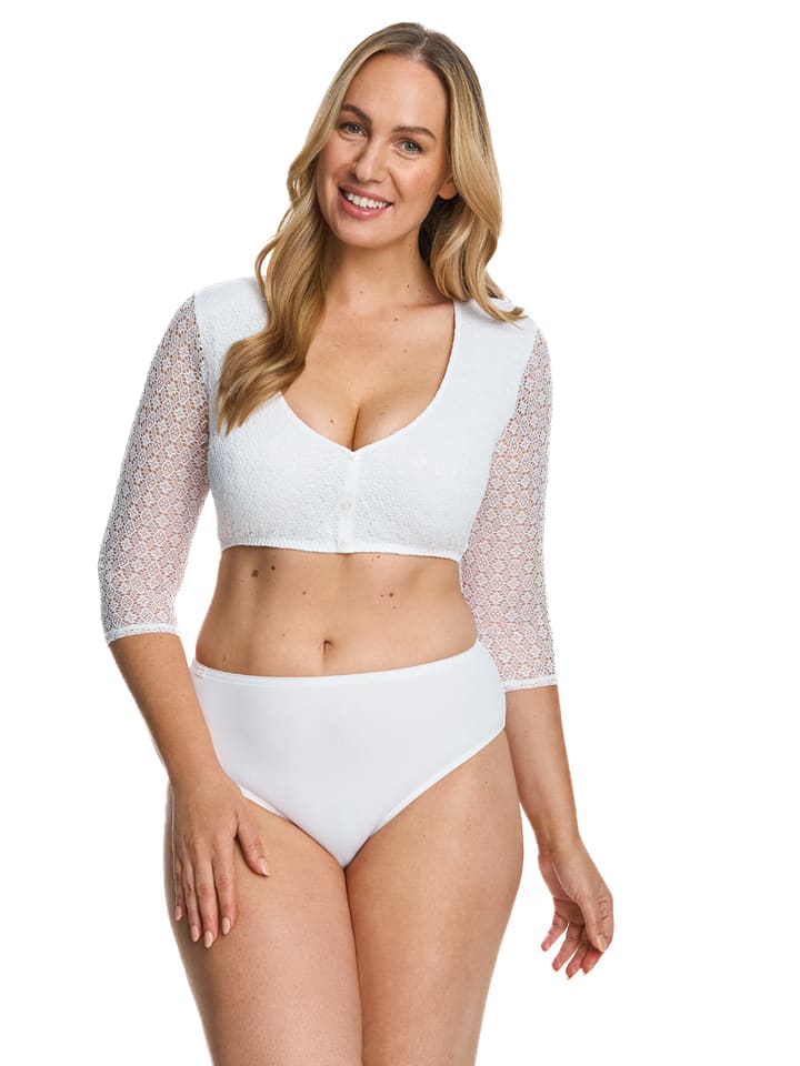 SUSA Dirndlbluse in Weiß - 44
