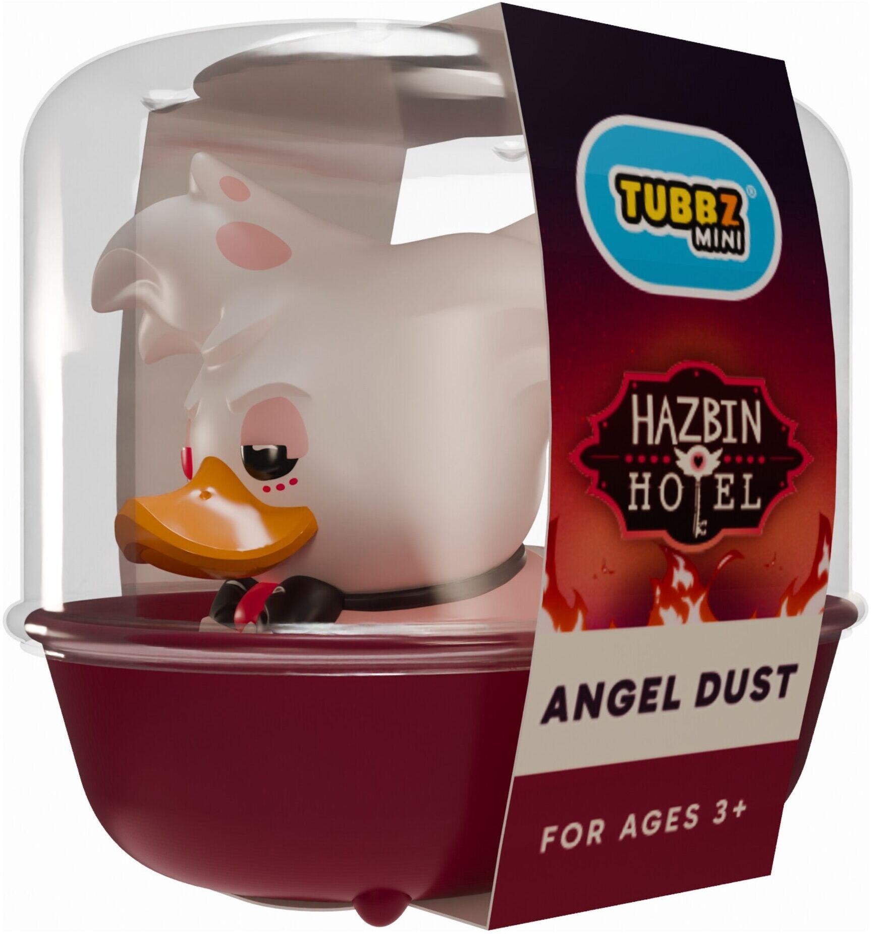Hazbin Hotel Angel Dust Mini TUBBZ Collectible Duck - 5 cm Tall - Officially Licensed Character Collectible - Numskull Designs