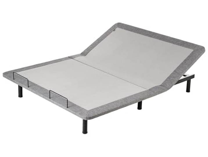 Lattenrost gepolstert grau elektrisch 160x200 cm mit Fernbedienung Brunoy
