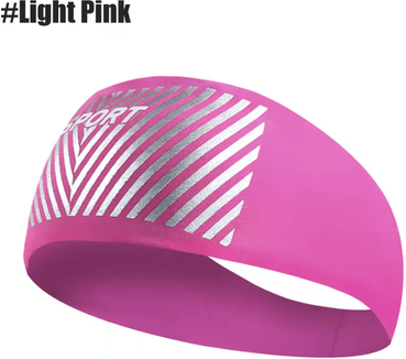 Inspire Curations Absorbent Sports Sweat Headband For Cycling Yoga Gym And Outdoor Training light Pink