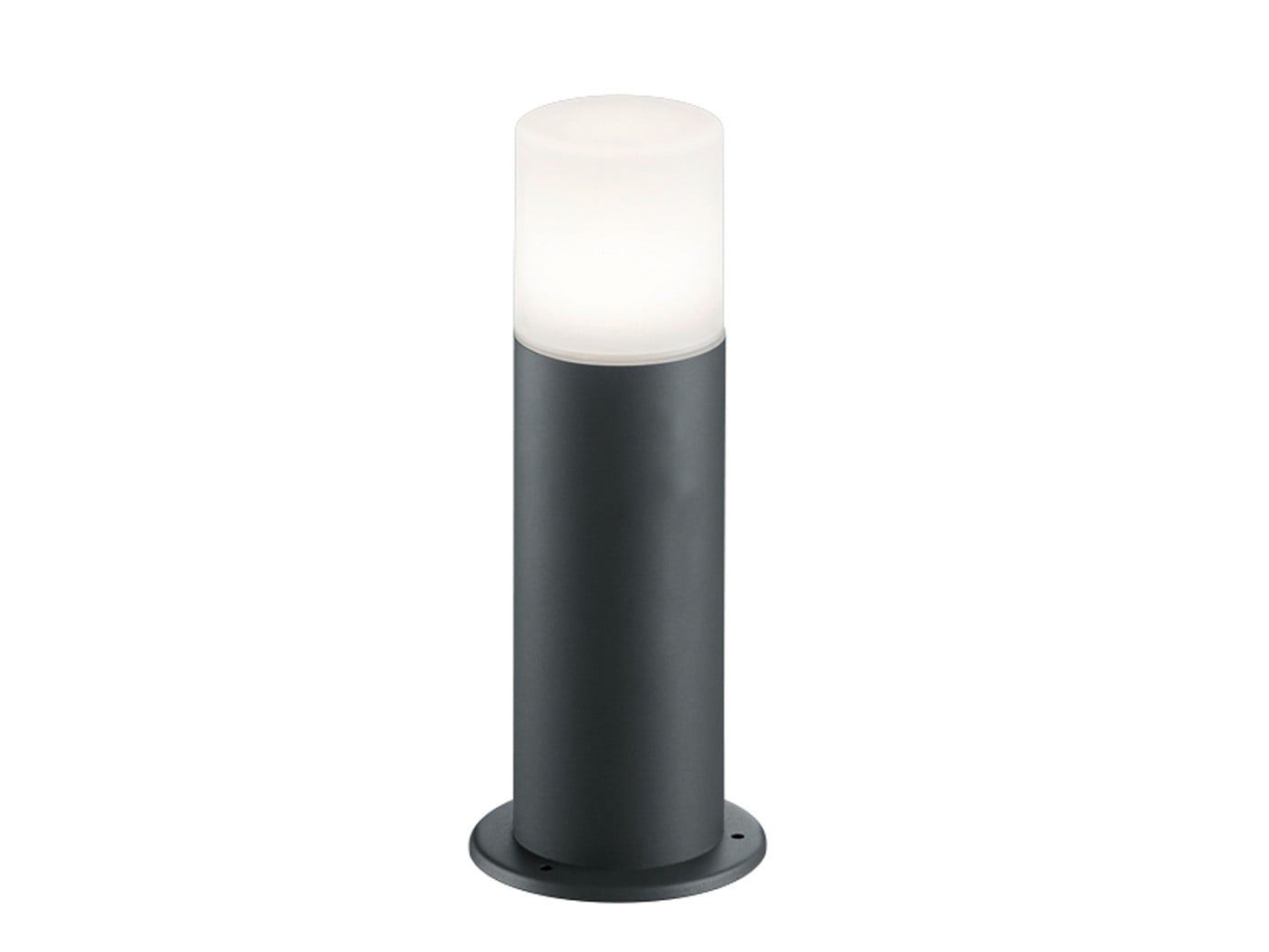 Trio Leuchten Hoosic Moderne Paalverlichting voor de Tuin, Aluminium en Kunststof, Grijs/Zwart/Wit, E27