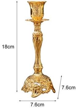 Uplift Treasures 2 Piece Metal Candle Holder Set For Wedding And Home Decor 3 2pcs