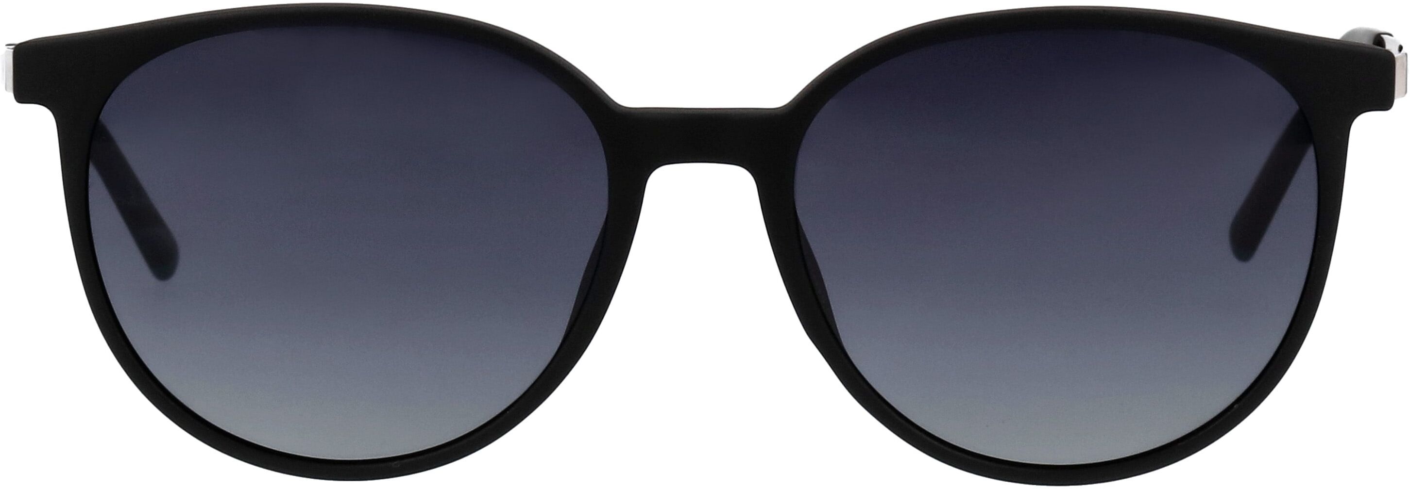 Sonnenbrille HUMPHREY´S EYEWEAR, Damen, rosa (schwarz), matt, Sonnenbrillen Sonnenbrille, Rund, Vollrand, Verlaufstönung, Schildpatt-Optik, goldfarbene Bügel schwarz Einheitsgröße