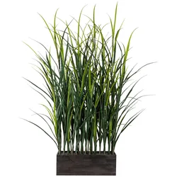 Kunstpflanze Gräser Grün ca. 90cm