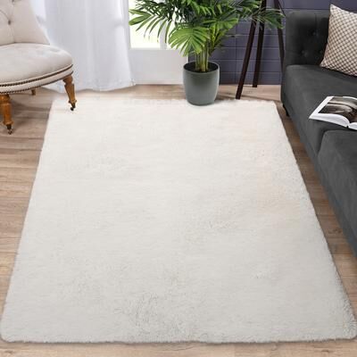 Garvee Modern Shag Fluffy Area Rug
