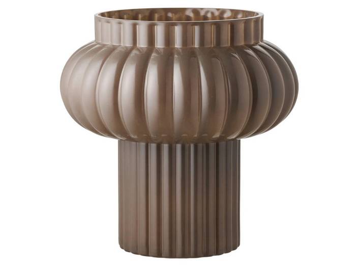 Vase Vase, Braun, Glas, rund, 27.5 cm, Dekoration, Vasen, Glasvasen