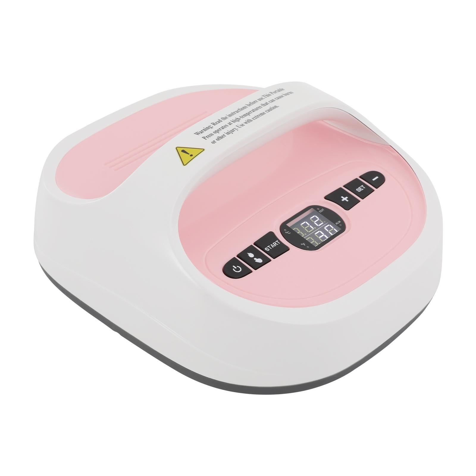 Easybuy Mini-handheld warmtepersmachine met digitaal display, 0-250°C, roze