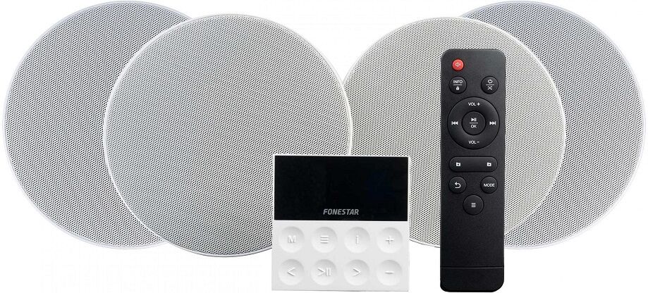 Sistema de Som Amplificado Bluetooth/USB/FM c/ 4 Colunas - FONESTAR