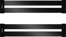 Schock Design Abtropfgitter (629738S) Aluminium / brushed black metalic (schwarz) Abtropfgitter in Brushed Black Metalic optimal geeignet für Auflage und flächenbündige Spülen.