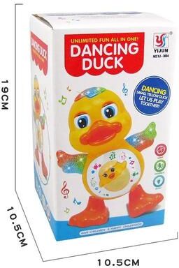 Inspire Select Electric Interactive Dancing Duck Toy With Music & Flashing Lights Educational Musical Animal Toy For Toddlers & Kids dancing Duck