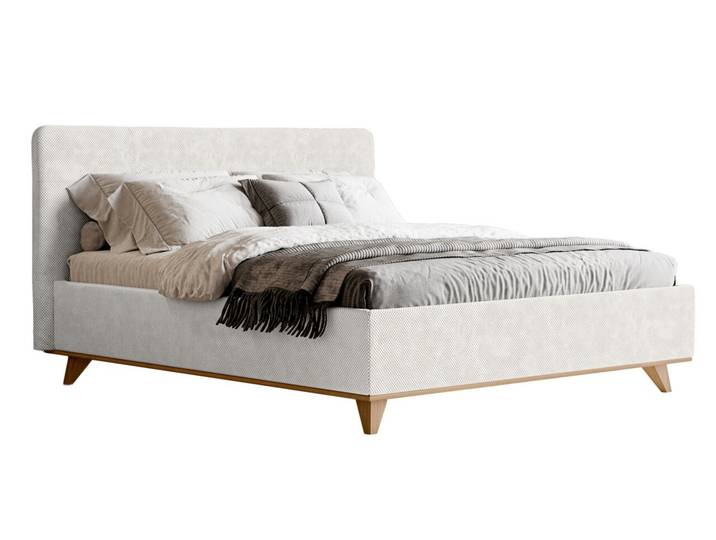 XORA Polsterbettgestell TOSCANA, creme, Stoff