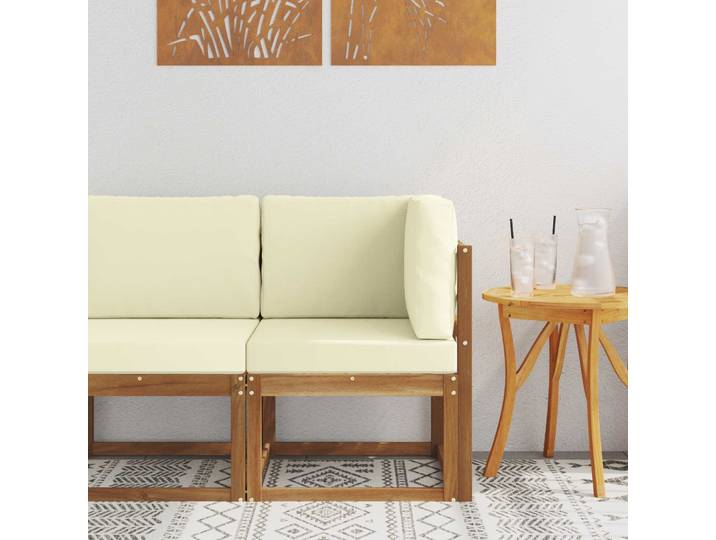 vidaXL Outdoor Ecksofa Massivholz Akazie