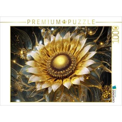 CALVENDO Puzzle Neon-Sonnenblumen | 1000 Teile Lege-Größe 64x48cm Foto-Puzzle für glückliche Stunden