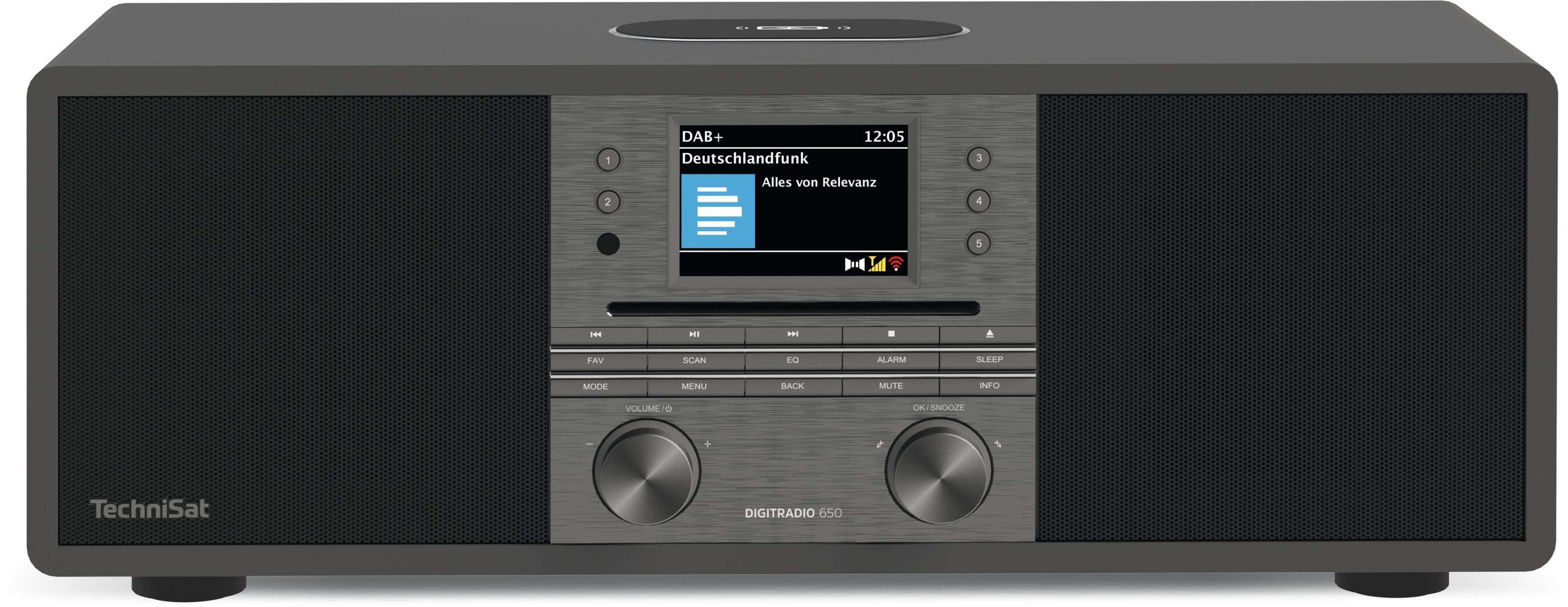 TechniSat DigitRadio 650 Bluetooth DAB+, FM Radio Internet (Anthrazit) 0000/3980