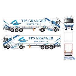 Eligor TPS Granger Renault T High 2023 Gardinenplanenauflieger 118619