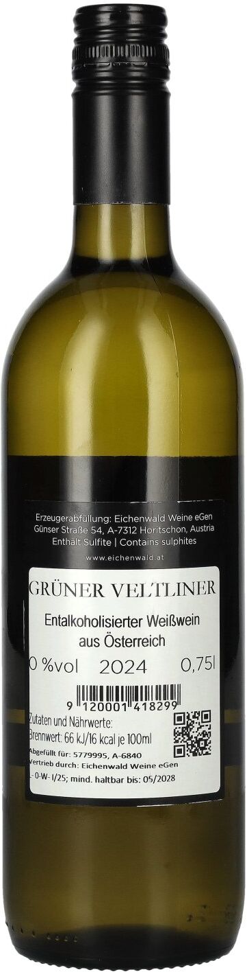 Eichenwald Weine Eichenwald DAS VERSTECKENSPIEL Grüner Veltliner Alkoholfrei 2024 0,75l