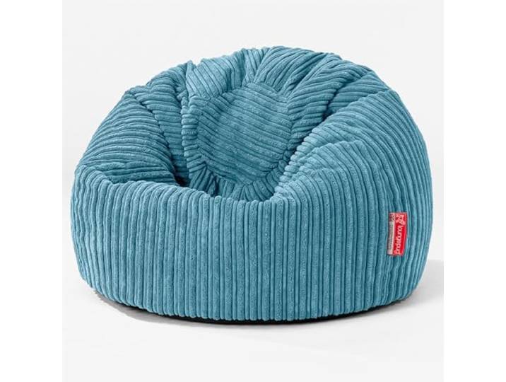 Lounge Pug Kinder Klassicher Kindersessel Sitzsack, Türkis Cordstoff, Kindersitzsack, Gaming-Sitzsack Beanbag für Jungen & Mädchen