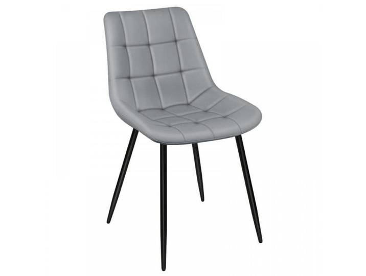 PEACHES chaise Lot de 2 chaises en PU Confortable et apaisant Gris clair