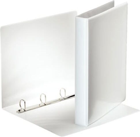 Esselte Pasta de arquivo  Essentials Panorama Branca   Plástico   A4   30mm   4 argolas D