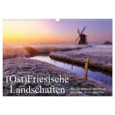 (Ost)Friesische Landschaften (Wandkalender 2026 DIN A3 quer), CALVENDO Monatskalender